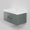 Тумба с раковиной La Fenice CUBO NFNC-01-CUB-G-80-1-80 80х50 подвесная цвет серый