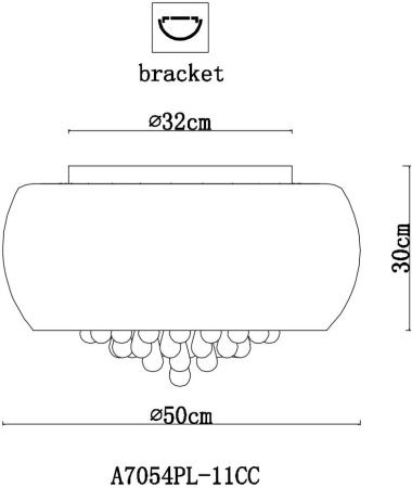 Светильник потолочный Arte Lamp Halo (Хало) A7054PL-11CC