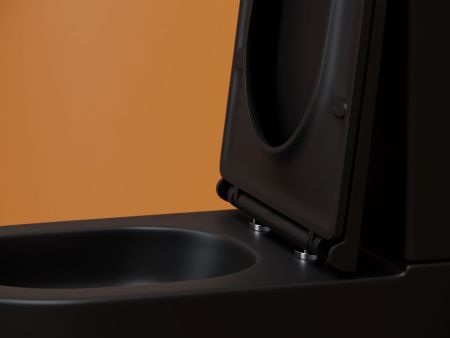 Унитаз напольный с бачком Ceramica Nova METROPOL CN4001TMB черный с сиденьем микролифт безободковый смыв торнадо