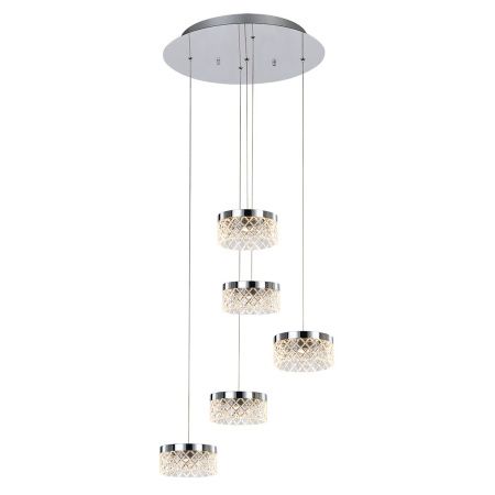 Светильник подвесной Delight Collection Diamond cut (Диамонд цут) MD21020075-5A chrome