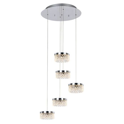 Светильник подвесной Delight Collection Diamond cut (Диамонд цут) MD21020075-5A chrome - фото 2