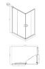 Душевой уголок Ambassador Kingston 14011101 120х80 стекло прозрачное профиль хром без поддона