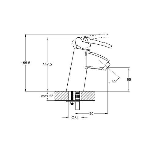 Смеситель для раковины G.Lauf LWF LWF1-A113 на столешницу хром - фото 3
