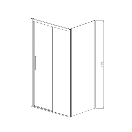 Душевой уголок Vincea Soft VSR-3SO1015CL 150х80 стекло прозрачное профиль хром глянцевый без поддона