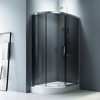 Душевой уголок Am.Pm Like W83G-302U120CG64 120х80 стекло тонированное профиль хром матовый без поддона