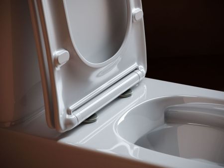 Унитаз напольный с бачком Ceramica Nova ALFA CN9002 белый с сиденьем микролифт безободковый душевой смыв