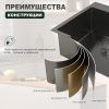 Кухонная мойка Splenka S702.6050.09 60х50 цвет серый поверхность матовая