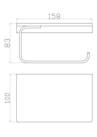 Бумагодержатель Wonzon & Woghand Eclipse WW-9126-GM