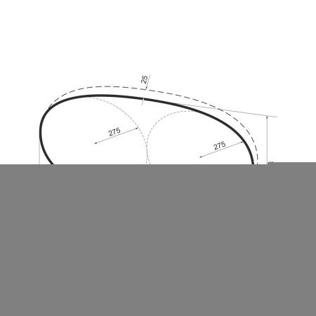 Зеркало с подсветкой Wellsee 7 Rays' Spectrum 172201550 100х60 подвесное