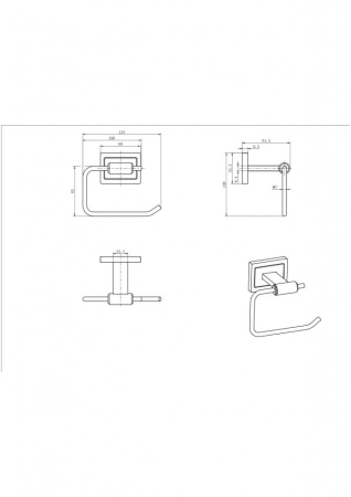 Бумагодержатель CeramaLux Gamma 12307A