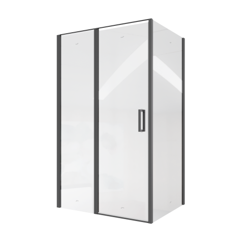Душевой уголок Cerutti SPA VICTORIA120B 120х90 стекло прозрачное профиль черный