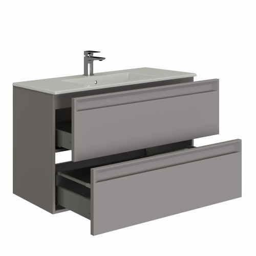 Тумба с раковиной Allen Brau Eclipse 2.0 1.E1003.PGM 2.0 100х46х63,4 подвесная
