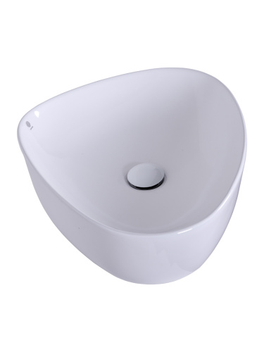 Раковина Orange 50 см B07-500W накладная цвет белый глянцевый - фото 3