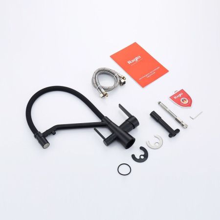 Смеситель для кухни Raglo R80 R80.62.06 на мойку черный