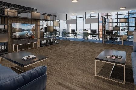 Кварцвиниловая плитка Damy Floor FAMILY LVT 0036-3-LVT Орех Американский толщина 0.25 см 43 класс 1227х187