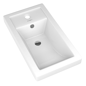 Раковина керамическая Onika Фостер 4640021065907 45х25 накладная цвет белый 1 отверстие под смеситель
