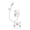 Смеситель Hansgrohe Vernis Shape 71462000 на борт ванны хром