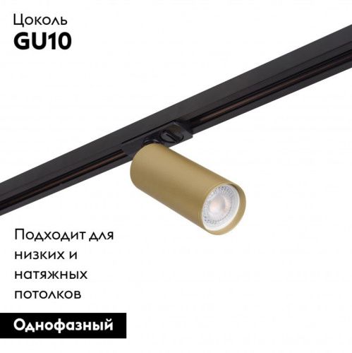Трековый светодиодный светильник Denkirs Tube (Тубе) DK6202-BG - фото 2