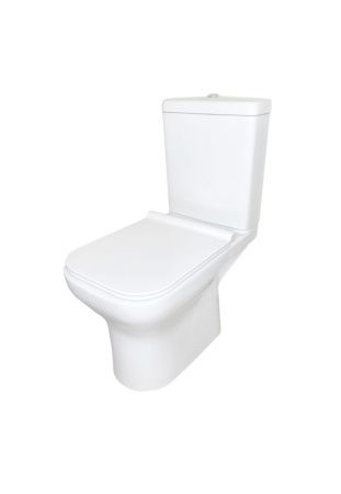 Унитаз напольный с бачком Creo Сeramique ARCHILITE COMBO-AS1003/ARL1002/AS1001T белый с сиденьем с микролифт душевой смыв