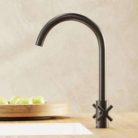 Смеситель для кухни Damixa Neo Classic 270000000 на раковину графит без термостата