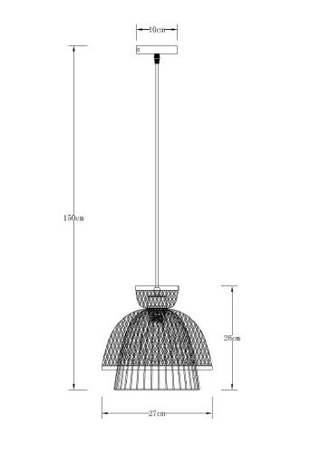 Светильник подвесной Arte Lamp Woodstock (Воодстоцк) A7070SP-1BK - фото 2