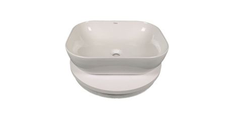 Тумба с раковиной Sintesi STL.W7018_SIN-LVB-APP-403 60х60 подвесная цвет белый