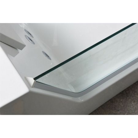 Ванна акриловая Frank 2015106 170х80 угловая асимметричная с каркасом