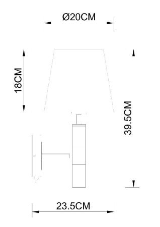 Бра Arte Lamp Robert (Роберт) A5066AP-1BK