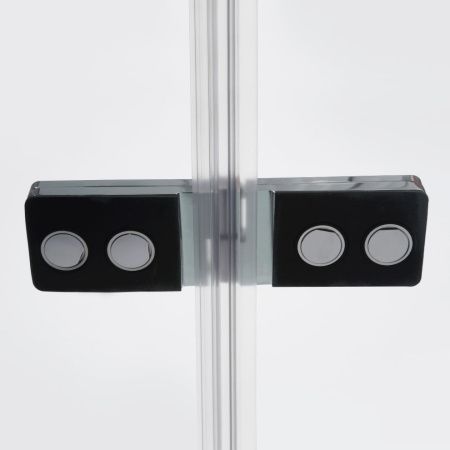 Душевой уголок Wasserkraft 10H06LBLACK 120х80 стекло прозрачное профиль хром без поддона