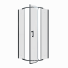Душевой уголок Cerutti SPA KORRA Z90B 90х90 стекло прозрачное профиль черный без поддона