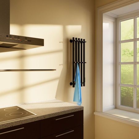 Полотенцесушитель электрический Маргроид Inaro Inaro-8024-1049-9005R 25х80 черный