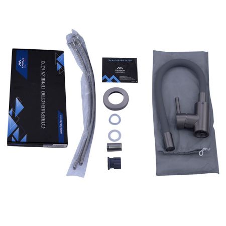 Смеситель для кухни Fashun A54101N-17A на мойку графит