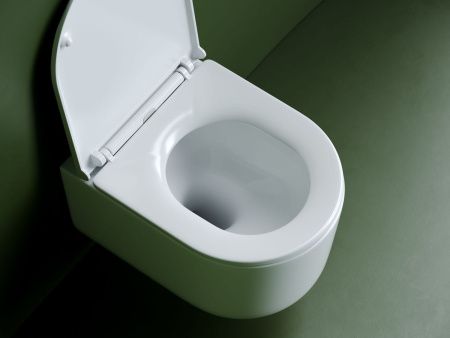 Унитаз подвесной Ceramica Nova ULMA CN4006T белый с сиденьем микролифт безободковый смыв торнадо