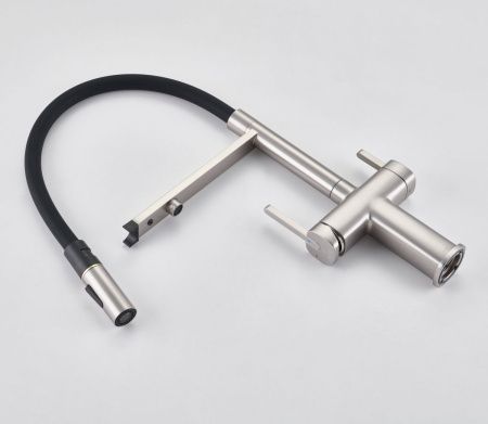 Смеситель для кухни Rose R358L на мойку сатин