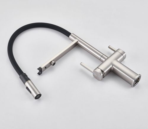 Смеситель для кухни Rose R358L на мойку сатин - фото 5