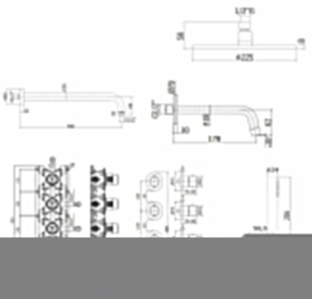 Душевая система Paffoni Modular Box KITMB019NO045KING встраиваемая в стену