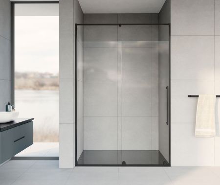 Душевая дверь Vincea Arno VPS-1A120CLB 120х200 стекло прозрачное профиль черный