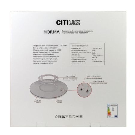 Светильник потолочный Citilux Norma (Норма) CL748500