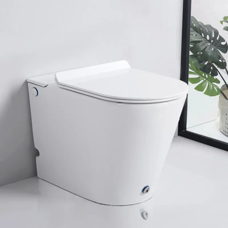 Унитаз приставной Cerutti SPA CT7267 белый с сиденьем микролифт безободковый импульсный смыв