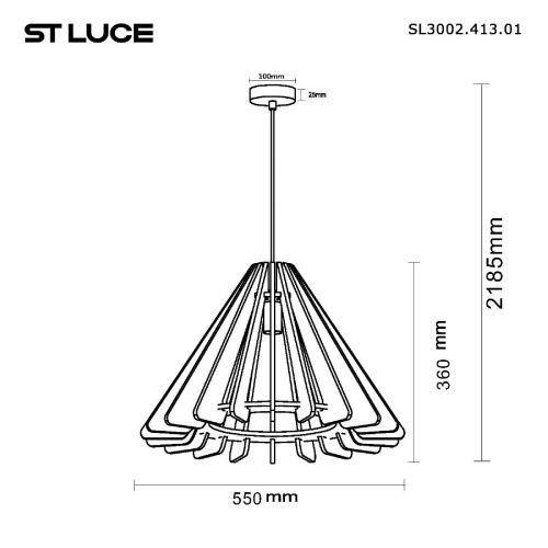 Светильник подвесной ST Luce Sentito (Сентито) SL3002.413.01 - фото 5