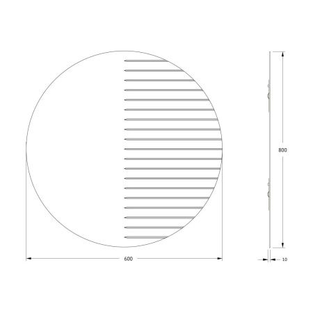 Зеркало Evoform Florentina BY 5012 80х80 подвесное