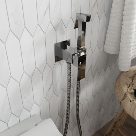 Гигиенический душ со смесителем Wasserkraft Встраиваемая продукция A71138 хром