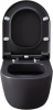 Чаша унитаза подвесная Allen Brau Priority 4.31002.AN цвет черный без сиденья безободковая каскадный смыв