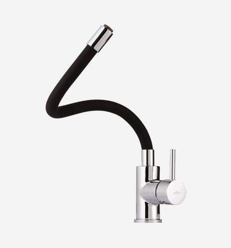 Смеситель для кухни Webert Viper VP920602564 на мойку черный/хром - фото 4