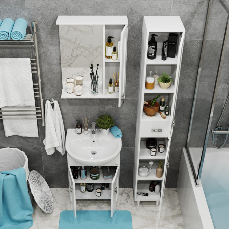 Зеркало-шкаф Onika Кристалл 205818 58х16х71 подвесной