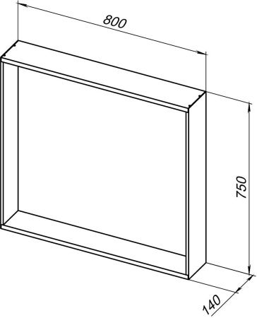 Зеркало с подсветкой Allen Brau Reality 1.32018.02 80х80 подвесное