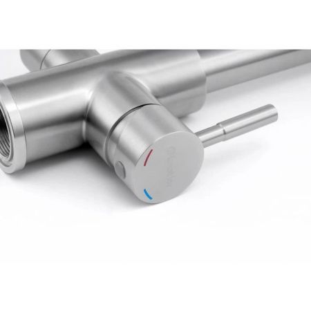 Смеситель для кухни Knotlor STREAMLINE SS-08 на мойку нержавеющая сталь