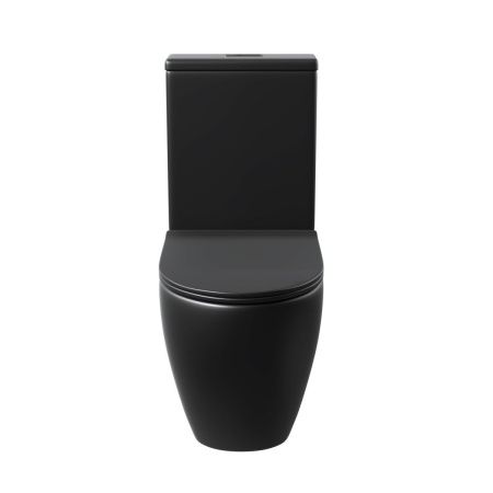 Унитаз напольный с бачком Grossman GR-4419BMS черный с сиденьем микролифт безободковый смыв торнадо