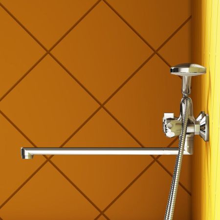 Смеситель для ванны и душа Dorff Modern D7095000 настенный хром