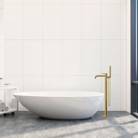 Смеситель Vincea Desire VTF-1DBG напольный золото
